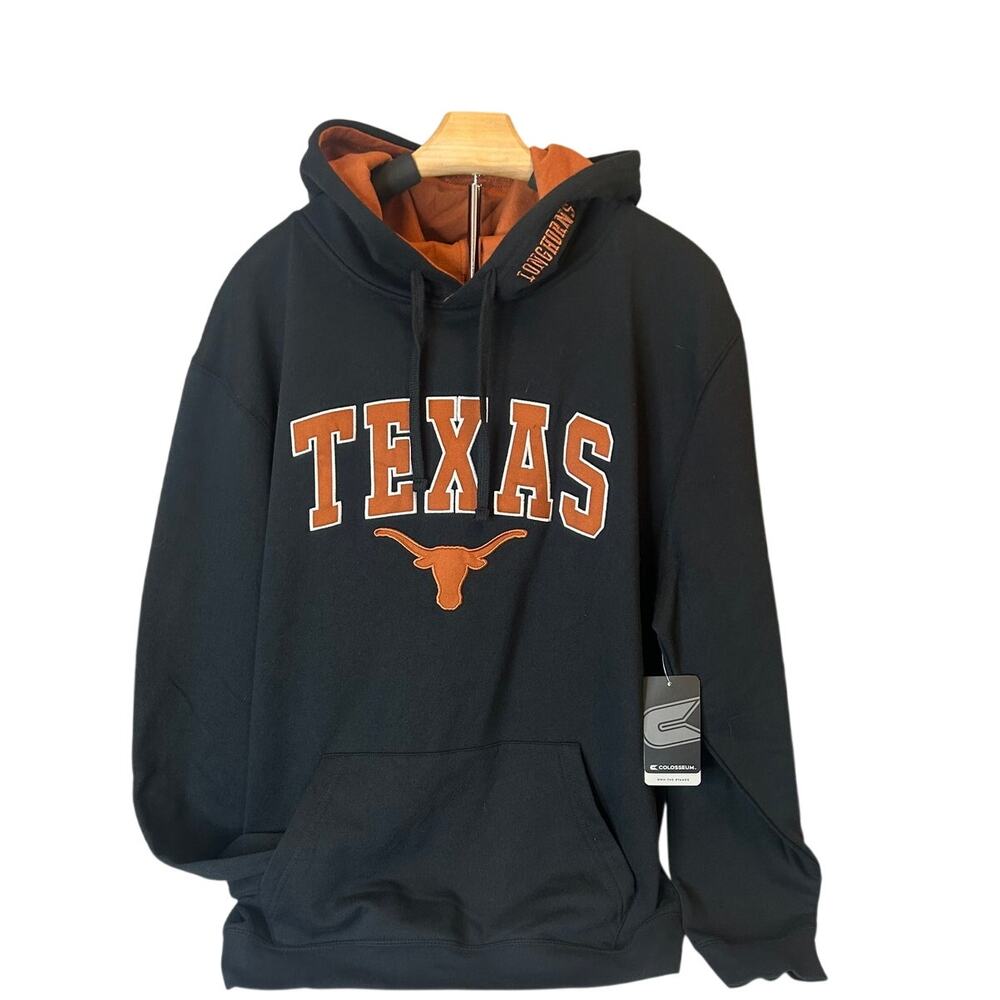 Colosseum Black Texas Longhorns Loud and Proud pullover womens sz XL NWT